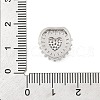 Brass Micro Pave Cubic Zirconia Slide Charms ZIRC-I068-03P-4