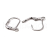 Tarnish Resistant 304 Stainless Steel Leverback Earring Findings STAS-E007-6-01-2