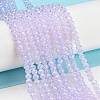 Baking Painted Transparent Glass Beads Strands DGLA-A034-J2mm-B06-2