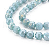 Electroplate Glass Beads Strands EGLA-T008-025F-3