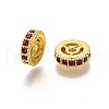 Brass Micro Pave Cubic Zirconia Beads KK-C106-24B-01-1