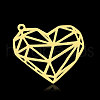 Ion Plating(IP) 201 Stainless Steel Pendants STAS-N090-LA872-2-1