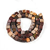 Natural Polychrome Jasper/Picasso Stone/Picasso Jasper Beads Strands G-T140-45A-2