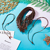 Eco-Friendly Korean Waxed Polyester Braided Adjustable Necklace Makings NJEW-TAC0015-01-11