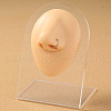 304 Stainless Steel & Brass Hoop Nose Rings WGB8052-01-1