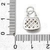 925 Sterling Silver Micro Pave Cubic Zirconia Charms STER-F059-12S-3