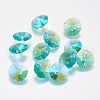 Faceted Glass Rhinestone Charms X-RGLA-F049-6mm-202PS-1