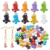   40Pcs 10 Colors Alloy Pendants FIND-PH0021-28-7