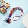 7 Chakra Nuggets Natural Gemstone Pocket Pendant Decorations HJEW-JM01049-04-5