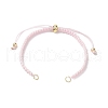 Braided Nylon Cord Slider Bracelet Making AJEW-JB01237-01-1