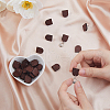 FIBLOOM 60Pcs Wood Stud Earrings Finding EJEW-FI0003-33D-5