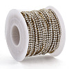 304 Stainless Steel Rhinestone Strass Chains STAS-T055-12G-B-3