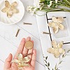 Zinc Alloy Flower Drawer Knobs FIND-WH0147-76G-3