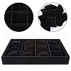 Velours Wooden Bracelet/Bangle/Watch Displays BDIS-WH0003-01-WH-5