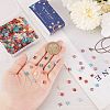 SUNNYCLUE 320Pcs 8 Style 2-Hole Glass Seed Beads SEED-SC0001-09-3