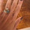 Alloy Multi-Moonstone Finger Rings for Women FS-WG1D73B-05-2