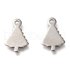 Non-Tarnish Christmas 201 Stainless Steel Charms STAS-P266-14P-1