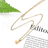 Ion Plating(IP) 304 Stainless Steel Pendant Necklaces NJEW-R050-01G-10-2