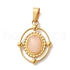 Natural Rose Quartz Pendants STAS-C120-14G-05-1