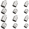 Beebeecraft 120Pcs 6 Styles 201 Stainless Steel Cord Ends STAS-BBC0001-97-1