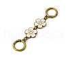 Flower Alloy Enamel Bag Extender Chains PW-WG02E6E-08-1