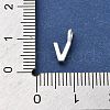 925 Sterling Silver with Cubic Zirconia Charms STER-Q004-01V-S-3