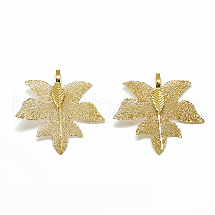 Autumn Theme Iron Pendants IFIN-T006-07G-1
