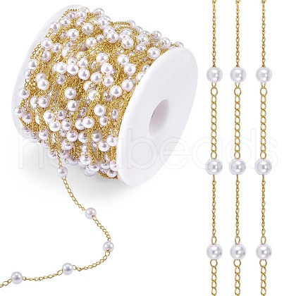 Plastic Pearl Beaded Chain JX088A-1