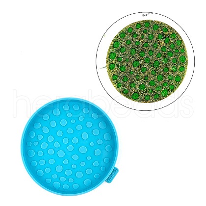 Flat Round Silicone Cup Mat Molds DIY-M039-01-1