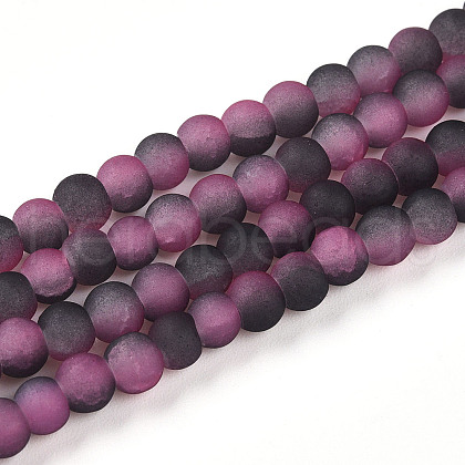 Crackle Glass Beads Strands GLAA-N009-4mm-09-1
