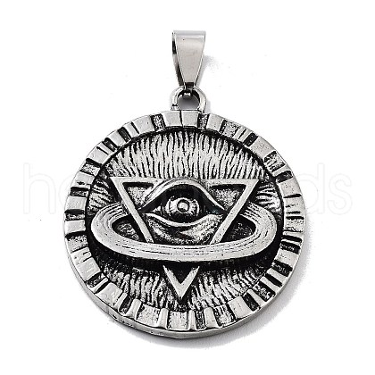 Tibetan Style Alloy Pendants TIBE-L012-024AS-1