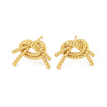 Rack Plating Brass Stud Earrings EJEW-C102-12G-1