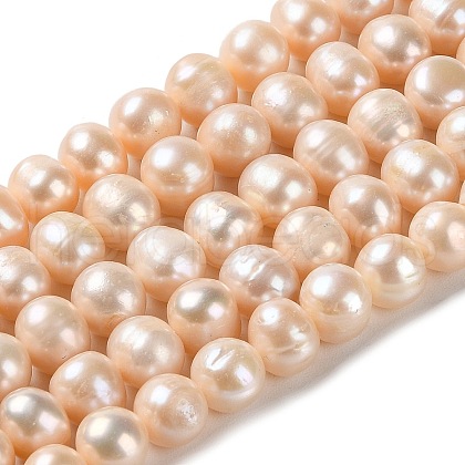 Natural Cultured Freshwater Pearl Beads Strands PEAR-E018-23-1