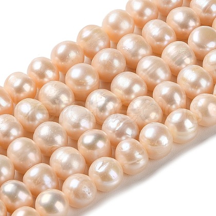Natural Cultured Freshwater Pearl Beads Strands PEAR-E018-23-1