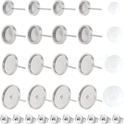 Unicraftale DIY Stud Earring Making Kits DIY-UN0002-59-1