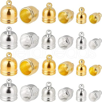 SUPERFINDINGS Brass Cord Ends KK-FH0001-82-1