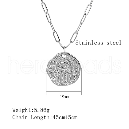 Non-Tarnish 304 Stainless Steel Pendant Necklaces QZ6999-6-1
