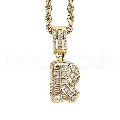Brass Micro Pave Cubic Zirconia Pendants PW-WG3207D-35-1