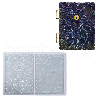 Evil Eye DIY Binder Notebook Cover Silicone Molds OFST-PW0011-01A-1