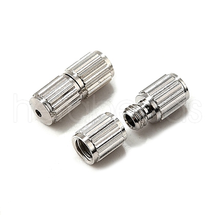 Brass Screw Clasps KK-E368-P-1
