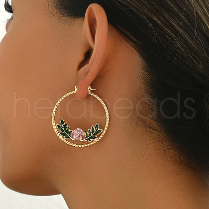 Geometric Retro Casual Hoop Earrings ER1344-2-1