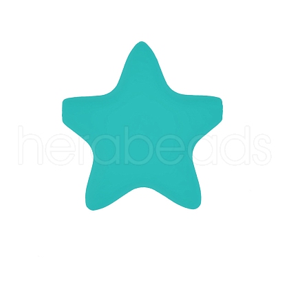 Star Silicone Beads PW-WG37751-01-1