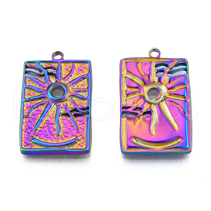 Ion Plating(IP) 304 Stainless Steel Pendants STAS-N098-212M-1