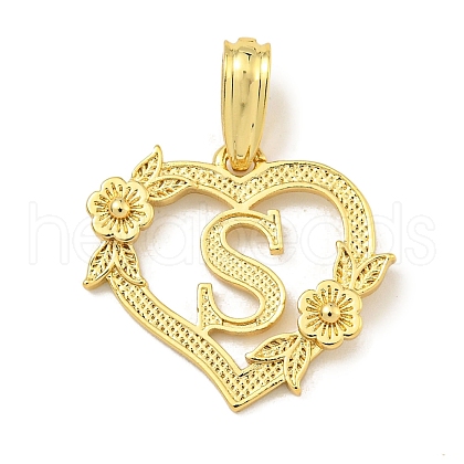 Heart Brass Pendants KK-I714-04G-S-1