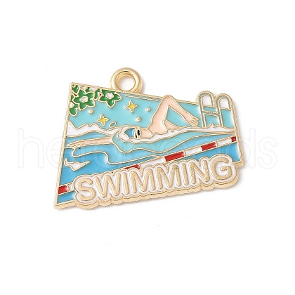 Alloy Enamel Pendants FIND-H047-04G-02-1