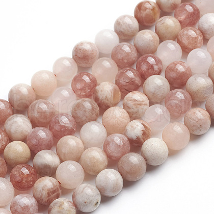 Natural Sunstone Beads Strands G-G816-01-1