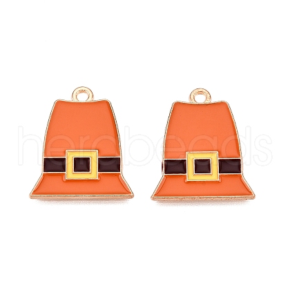 Thanksgiving Day Theme Alloy Enamel Pendants X1-ENAM-T020-35J-1