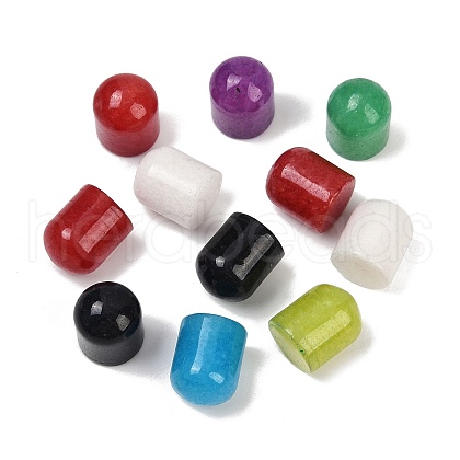 Natural Dyed White Jade Cabochons G-F795-D01-1