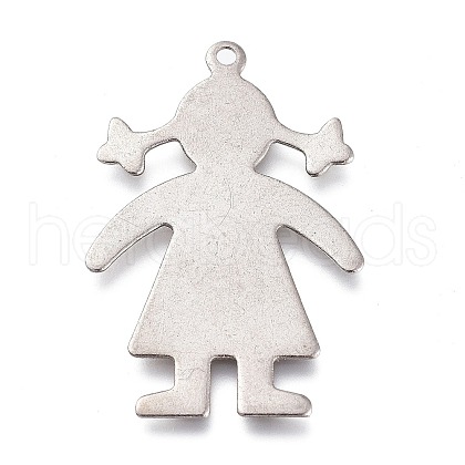 Non-Tarnish 304 Stainless Steel Pendants STAS-H113-09P-1