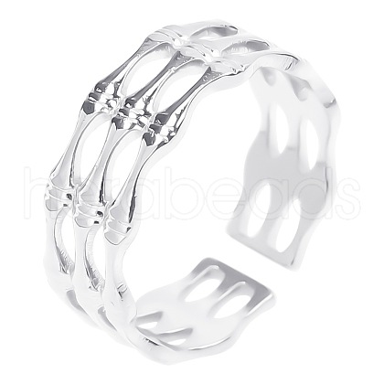 Stainless Steel Open Cuff Rings YQ8518-1-1